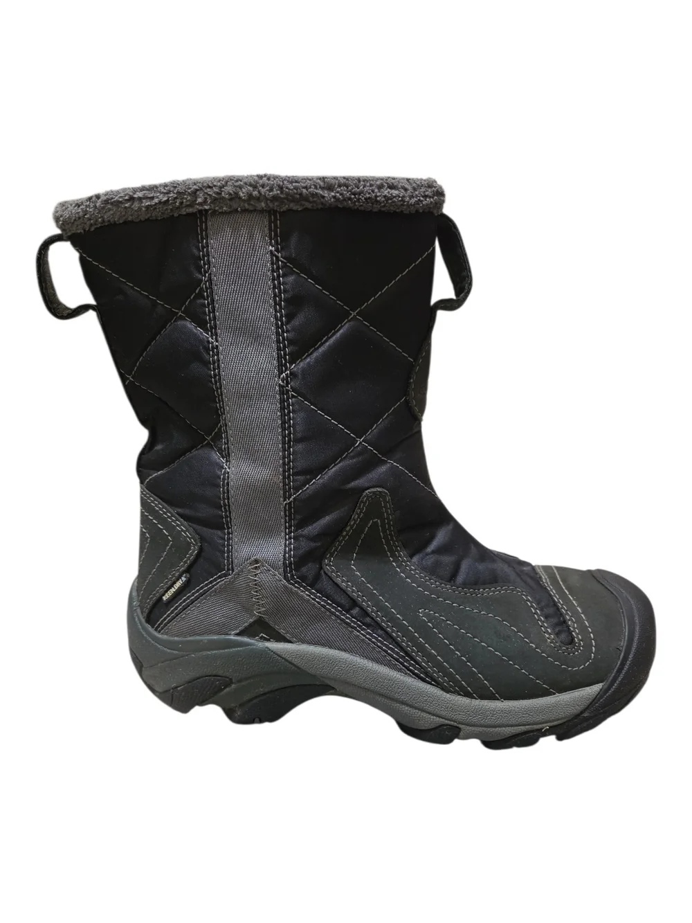 Keen Black and Gray Women's Winter Rain Boots